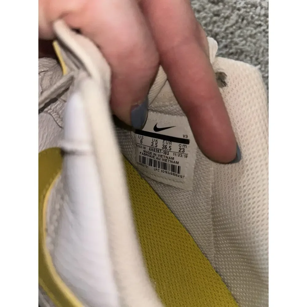 Nike Womens Air‎ Force 1 Low 'Bright Citron' AH0287-103 2018 Womens Size 6